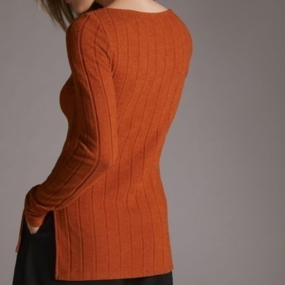 Anthropologie Ribbed Side-Slit Tunic - Picture 7 of 8
